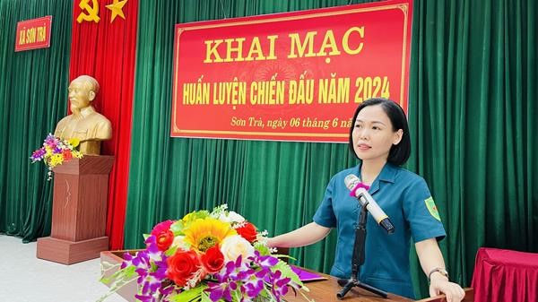 Xã Sơn Trà khai mạc huấn luyện chiến đấu năm 2024